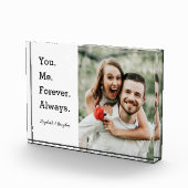 シンプル結婚モダン婚約写真ブロック フォトブロック (右)