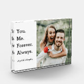 シンプル結婚モダン婚約写真ブロック フォトブロック (左)