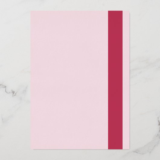 シンプル結婚モダン箔招待状 箔招待状 (裏面)