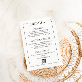 シンプル結婚モダン詳細 エンクロージャーカード