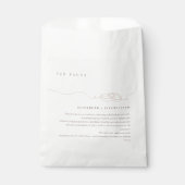 シンプル結婚リングや輪 | 赤面結婚ピンクのおもしろい事実 フェイバーバッグ (正面)