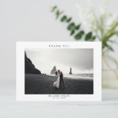 シンプル結婚写真サンキューカード サンキューカード (スタンド正面)