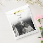 シンプル結婚写真感謝 フェイバーバッグ (封をした状態)