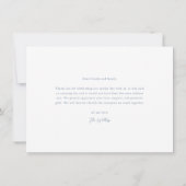 シンプル結婚写真 サンキューカード (裏面)