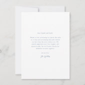 シンプル結婚写真 サンキューカード (裏面)