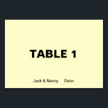 シンプル結婚又は記念日の名称と日付 テーブルナンバー<br><div class="desc">Simplistic Artのパーソナライズ、名前または写真の追加。何でも似合う。⭐このテンプレートをアートワークでパーソナライズする⭐さらに編集して変更を加える。⭐このデザインを製品に転送する。bit.ly/SandyspiderStoresにある私のすべての店を訪ね（カットアンドペースト）。</div>