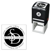 シンプル結婚差出人住所 セルフインキングスタンプ (インサイチュ)