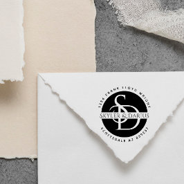 シンプル結婚差出人住所 セルフインキングスタンプ