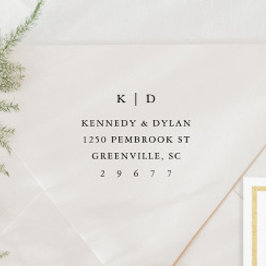 シンプル結婚差出人住所 セルフインキングスタンプ