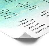 シンプル結婚座席表 ポスター (角)