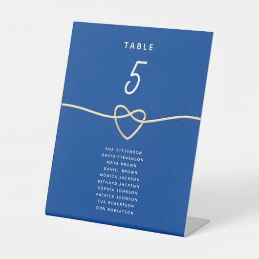 シンプル結婚座席表 台座サイン (正面)