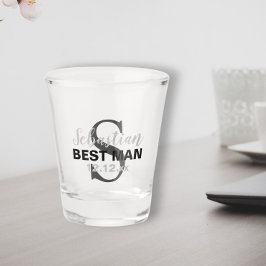 シンプル結婚式のパーティ名パーソナライズされた ショットグラス