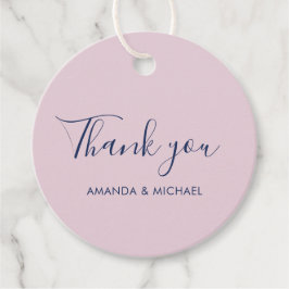 シンプル結婚式の引き出物モダンサンキューギフトラベル フェイバータグ