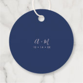 シンプル結婚式の引き出物モダンサンキューギフトラベル フェイバータグ (裏面)