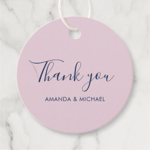 シンプル結婚式の引き出物モダンサンキューギフトラベル フェイバータグ