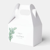 シンプル結婚式の引き出物箱 フェイバーボックス (正面サイド)