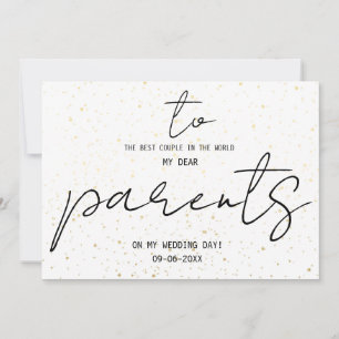 シンプル結婚式の日に両親に名前を追加