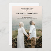 シンプル結婚式招待状とイマ素晴らしグ 招待状 (正面/裏面)