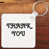 シンプル結婚式招待状エレガント キーホルダー (裏面)