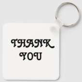 シンプル結婚式招待状エレガント キーホルダー (裏面)