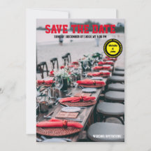 シンプル結婚式招待状エレガント