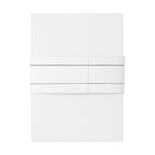 シンプル結婚式招待状クラシックベリーバンド 招待状ベリーバンド (裏面例)