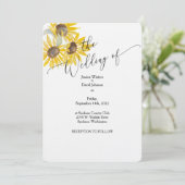 シンプル結婚式招待状デザイン 招待状 (スタンド正面)