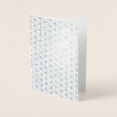 シンプル結婚式招待状幾何模様 箔カード (正面)