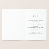 シンプル結婚式招待状幾何模様 箔カード (内部)