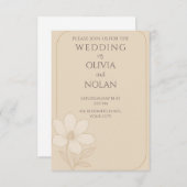 シンプル結婚式招待状-フローラ招待状 招待状 (正面/裏面)