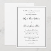 シンプル結婚式招待状 招待状 (正面/裏面)
