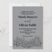 シンプル結婚式招待状 招待状 (正面)