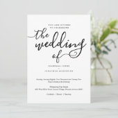 シンプル結婚式招待状 招待状 (スタンド正面)