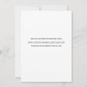 シンプル結婚式招待状 招待状 (裏面)