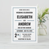 シンプル結婚式招待状 招待状 (スタンド正面)