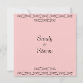 シンプル結婚式招待状 招待状 (裏面)