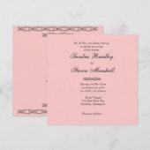 シンプル結婚式招待状 招待状 (正面/裏面)