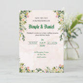 シンプル結婚式招待状 招待状 (スタンド正面)