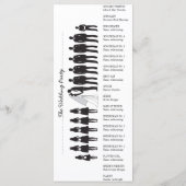 シンプル結婚式 プログラムラックカード8 プログラム (裏面)