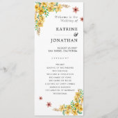 シンプル結婚式 プログラム (正面)