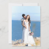 シンプル結婚披露宴招待状 招待状 (裏面)