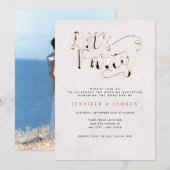 シンプル結婚披露宴招待状 招待状 (正面/裏面)