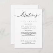 シンプル結婚方向 エンクロージャーカード (正面/裏面)