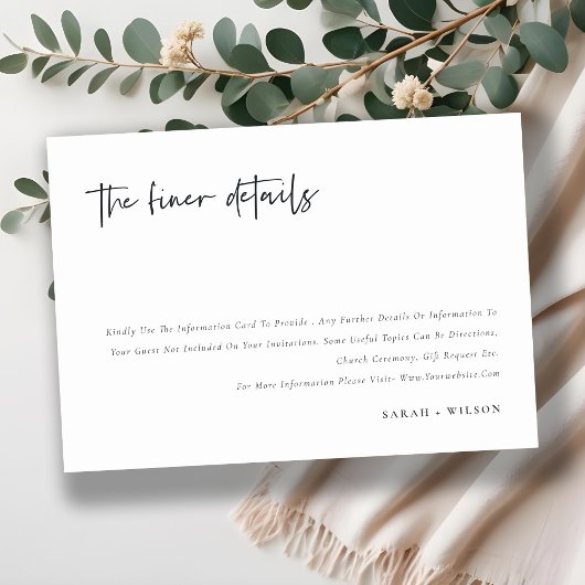 シンプル結婚書の詳細 エンクロージャーカード