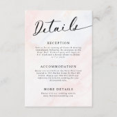 シンプル結婚植物素朴詳細 エンクロージャーカード (正面)