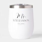 シンプル結婚氏のミセス氏の日付カスタム (正面)