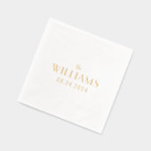 シンプル結婚氏 箔ナプキン (左)