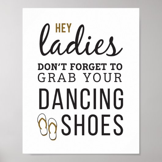 シンプル結婚素朴の8x10フリップフロップ符号 ポスター (正面)