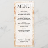 シンプル結婚素朴木の樹皮カスタマイズ可能 メニュー (正面)