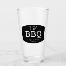シンプル結婚素朴I do BBQ Glass
